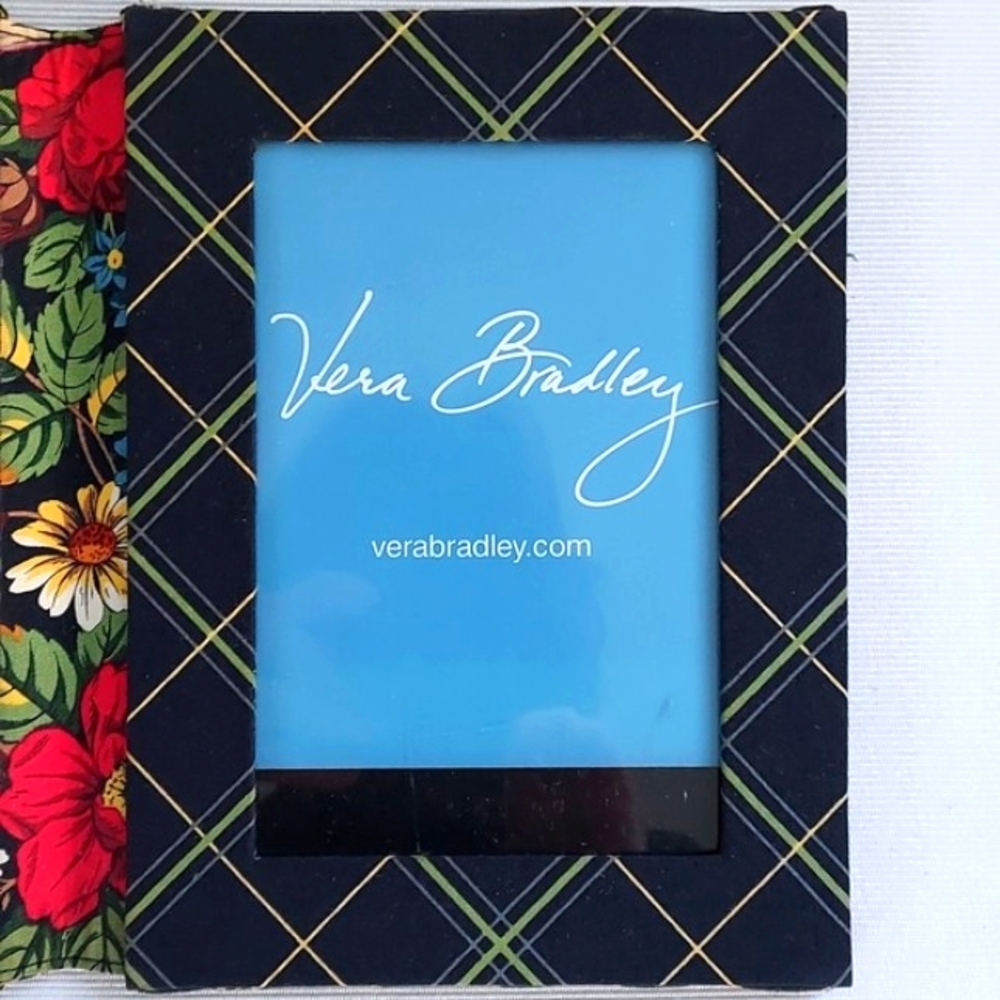 VERA BRADLEY Quilted Travel Double Picture Frame